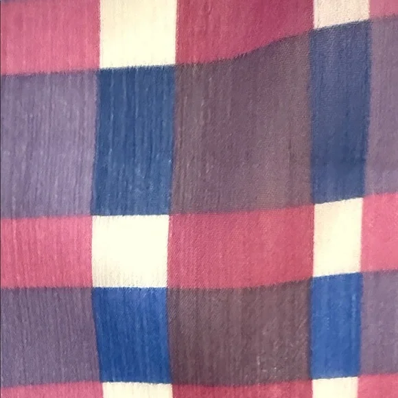 Ann Taylor Plaid Maxi Skirt in Purple, white blu and Pink - Picture 6 of 6